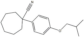 1-[4-(2-methylpropoxy)phenyl]cycloheptane-1-carbonitrile