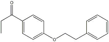 1-[4-(2-phenylethoxy)phenyl]propan-1-one Struktur