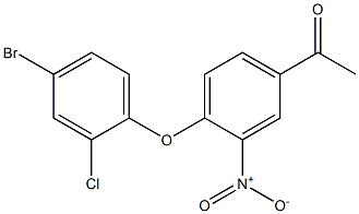 1-[4-(4-bromo-2-chlorophenoxy)-3-nitrophenyl]ethan-1-one