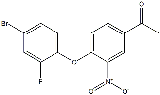 1-[4-(4-bromo-2-fluorophenoxy)-3-nitrophenyl]ethan-1-one
