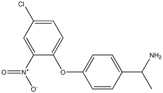 1-[4-(4-chloro-2-nitrophenoxy)phenyl]ethan-1-amine