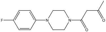 1-[4-(4-fluorophenyl)piperazin-1-yl]butane-1,3-dione Structure