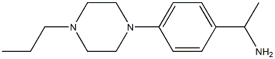 1-[4-(4-propylpiperazin-1-yl)phenyl]ethan-1-amine Structure