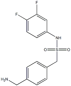 1-[4-(aminomethyl)phenyl]-N-(3,4-difluorophenyl)methanesulfonamide Structure