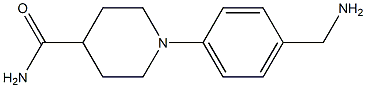 1-[4-(aminomethyl)phenyl]piperidine-4-carboxamide Structure