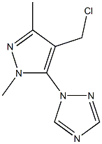 1-[4-(chloromethyl)-1,3-dimethyl-1H-pyrazol-5-yl]-1H-1,2,4-triazole