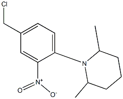 1-[4-(chloromethyl)-2-nitrophenyl]-2,6-dimethylpiperidine|