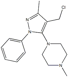 1-[4-(chloromethyl)-3-methyl-1-phenyl-1H-pyrazol-5-yl]-4-methylpiperazine|