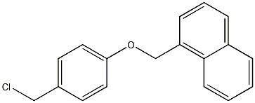 1-[4-(chloromethyl)phenoxymethyl]naphthalene Structure