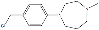 1-[4-(chloromethyl)phenyl]-4-methyl-1,4-diazepane,,结构式