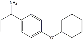 1-[4-(cyclohexyloxy)phenyl]propan-1-amine,,结构式