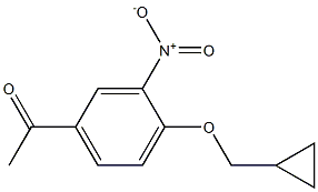 1-[4-(cyclopropylmethoxy)-3-nitrophenyl]ethan-1-one Structure