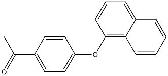 1-[4-(naphthalen-1-yloxy)phenyl]ethan-1-one Structure