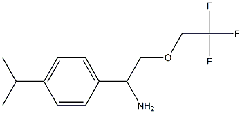 1-[4-(propan-2-yl)phenyl]-2-(2,2,2-trifluoroethoxy)ethan-1-amine Structure