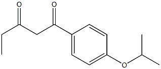 1-[4-(propan-2-yloxy)phenyl]pentane-1,3-dione Struktur