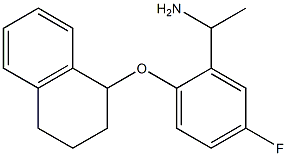 1-[5-fluoro-2-(1,2,3,4-tetrahydronaphthalen-1-yloxy)phenyl]ethan-1-amine|