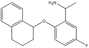  1-[5-fluoro-2-(1,2,3,4-tetrahydronaphthalen-1-yloxy)phenyl]ethan-1-amine