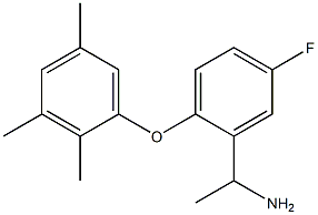 1-[5-fluoro-2-(2,3,5-trimethylphenoxy)phenyl]ethan-1-amine Struktur