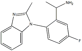 1-[5-fluoro-2-(2-methyl-1H-1,3-benzodiazol-1-yl)phenyl]ethan-1-amine|