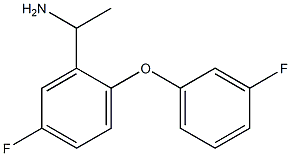 1-[5-fluoro-2-(3-fluorophenoxy)phenyl]ethan-1-amine Structure