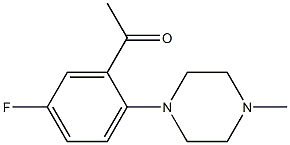 1-[5-fluoro-2-(4-methylpiperazin-1-yl)phenyl]ethan-1-one Structure