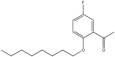 1-[5-fluoro-2-(octyloxy)phenyl]ethan-1-one Struktur