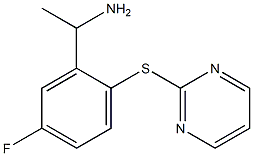 1-[5-fluoro-2-(pyrimidin-2-ylsulfanyl)phenyl]ethan-1-amine
