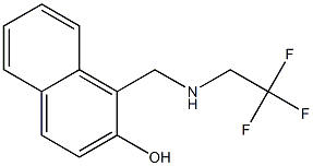 1-{[(2,2,2-trifluoroethyl)amino]methyl}-2-naphthol,,结构式