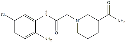 1-{[(2-amino-5-chlorophenyl)carbamoyl]methyl}piperidine-3-carboxamide Struktur