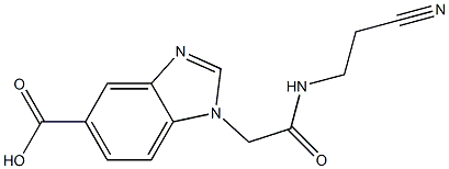 1-{[(2-cyanoethyl)carbamoyl]methyl}-1H-1,3-benzodiazole-5-carboxylic acid