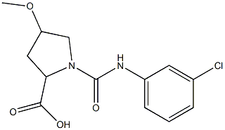 1-{[(3-chlorophenyl)amino]carbonyl}-4-methoxypyrrolidine-2-carboxylic acid