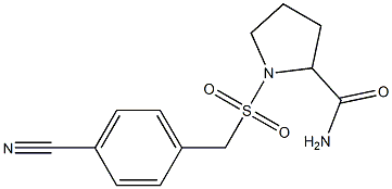 1-{[(4-cyanophenyl)methane]sulfonyl}pyrrolidine-2-carboxamide