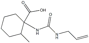 1-{[(allylamino)carbonyl]amino}-2-methylcyclohexanecarboxylic acid,,结构式