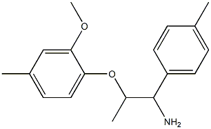 1-{[1-amino-1-(4-methylphenyl)propan-2-yl]oxy}-2-methoxy-4-methylbenzene Structure