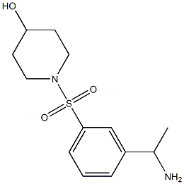 1-{[3-(1-aminoethyl)benzene]sulfonyl}piperidin-4-ol