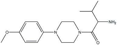 1-{[4-(4-methoxyphenyl)piperazin-1-yl]carbonyl}-2-methylpropylamine Structure