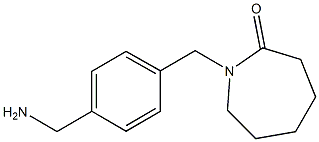 1-{[4-(aminomethyl)phenyl]methyl}azepan-2-one Structure