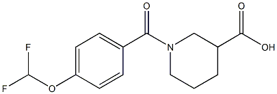  1-{[4-(difluoromethoxy)phenyl]carbonyl}piperidine-3-carboxylic acid