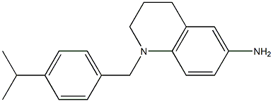 1-{[4-(propan-2-yl)phenyl]methyl}-1,2,3,4-tetrahydroquinolin-6-amine 化学構造式