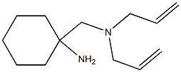 1-{[bis(prop-2-en-1-yl)amino]methyl}cyclohexan-1-amine 化学構造式