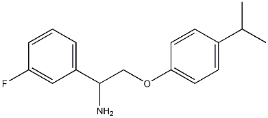 1-{1-amino-2-[4-(propan-2-yl)phenoxy]ethyl}-3-fluorobenzene|