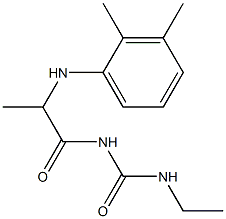 1-{2-[(2,3-dimethylphenyl)amino]propanoyl}-3-ethylurea Structure