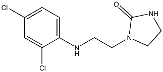 1-{2-[(2,4-dichlorophenyl)amino]ethyl}imidazolidin-2-one 化学構造式