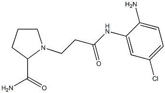 1-{2-[(2-amino-5-chlorophenyl)carbamoyl]ethyl}pyrrolidine-2-carboxamide,,结构式