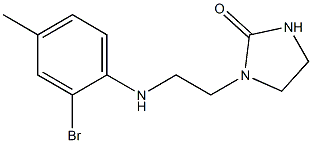 1-{2-[(2-bromo-4-methylphenyl)amino]ethyl}imidazolidin-2-one Structure