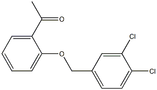 1-{2-[(3,4-dichlorophenyl)methoxy]phenyl}ethan-1-one Structure