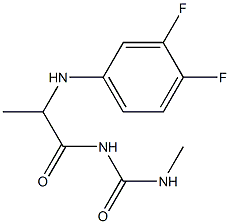 1-{2-[(3,4-difluorophenyl)amino]propanoyl}-3-methylurea