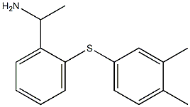 1-{2-[(3,4-dimethylphenyl)sulfanyl]phenyl}ethan-1-amine Structure