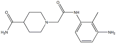 1-{2-[(3-amino-2-methylphenyl)amino]-2-oxoethyl}piperidine-4-carboxamide