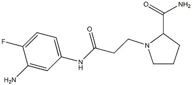 1-{2-[(3-amino-4-fluorophenyl)carbamoyl]ethyl}pyrrolidine-2-carboxamide